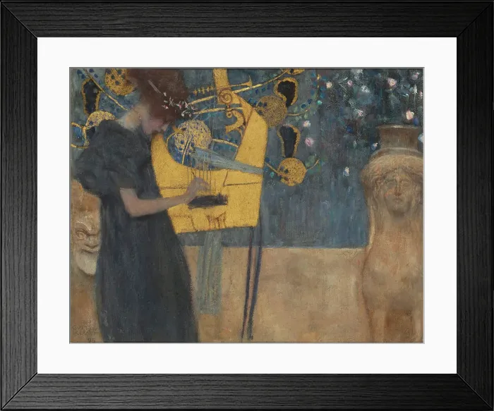 Framed Print : The Music, 1895. Creator: Klimt, Gustav (1862-1918) Framed Print : The Music, 1895. Creator: Klimt, Gustav (1862-1918)