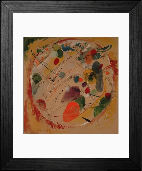 Framed Print : In the circle, c 1914. Creator: Kandinsky, Wassily Vasilyevich (1866-1944)