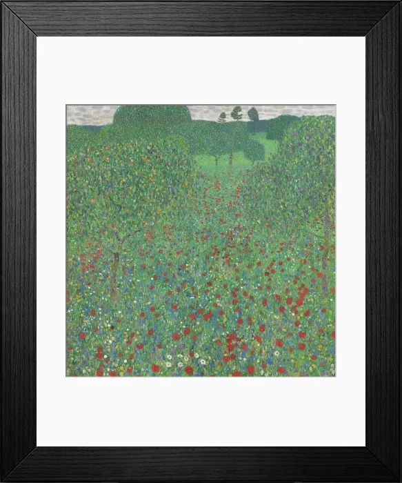 Framed Print : Poppy Field, 1907. Creator: Klimt, Gustav (1862-1918) Framed Print : Poppy Field, 1907. Creator: Klimt, Gustav (1862-1918)