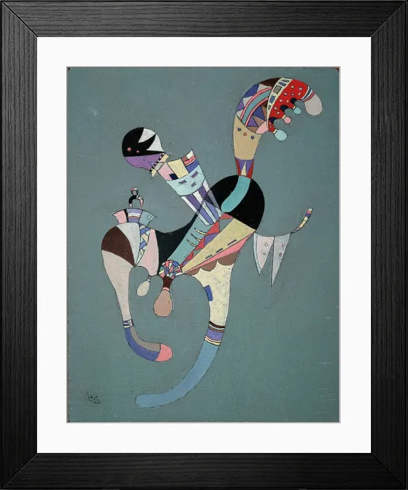 Framed Print : A Floating Figure, 1942. Creator: Kandinsky, Wassily Vasilyevich (1866-1944) Framed Print : A Floating Figure, 1942. Creator: Kandinsky, Wassily Vasilyevich (1866-1944)