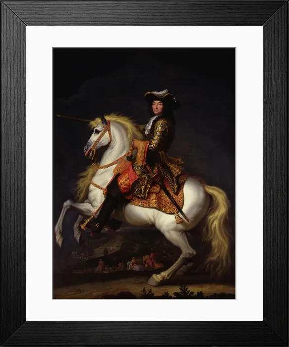 Framed Print : Equestrian portrait of Louis XIV (1638-1715). Creator: Houasse, René-Antoine (c. 1645-1710) Framed Print : Equestrian portrait of Louis XIV (1638-1715). Creator: Houasse, René-Antoine (c. 1645-1710)