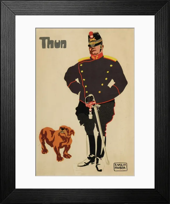 Framed Print : Thun. Creator: Huber, Emil Albert (1883-1943) Framed Print : Thun. Creator: Huber, Emil Albert (1883-1943)
