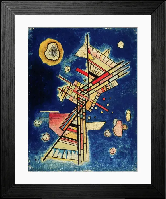 Framed Print : Dunkle Kühle (Dark Freshness), 1927. Creator: Kandinsky, Wassily Vasilyevich (1866-1944)