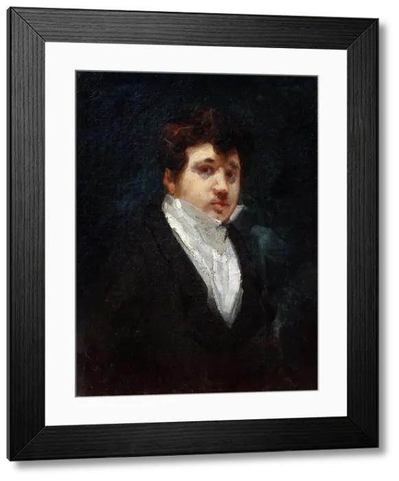 Framed Print : Self-portrait, c1825-1830. Creator: Isabey, Louis Gabriel Eugène (1803-1886) Framed Print : Self-portrait, c1825-1830. Creator: Isabey, Louis Gabriel Eugène (1803-1886)