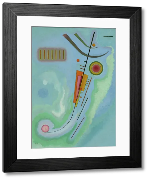 Framed Print : Leichtes (Light), 1930. Creator: Kandinsky, Wassily Vasilyevich (1866-1944) Framed Print : Leichtes (Light), 1930. Creator: Kandinsky, Wassily Vasilyevich (1866-1944)