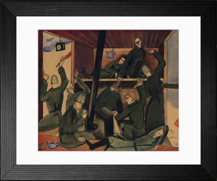 Framed Print : Summer (Summer in the Soldier's Carriage), 1917. Creator: Kazaks, Jekabs (1895-1920) Framed Print : Summer (Summer in the Soldier's Carriage), 1917. Creator: Kazaks, Jekabs (1895-1920)
