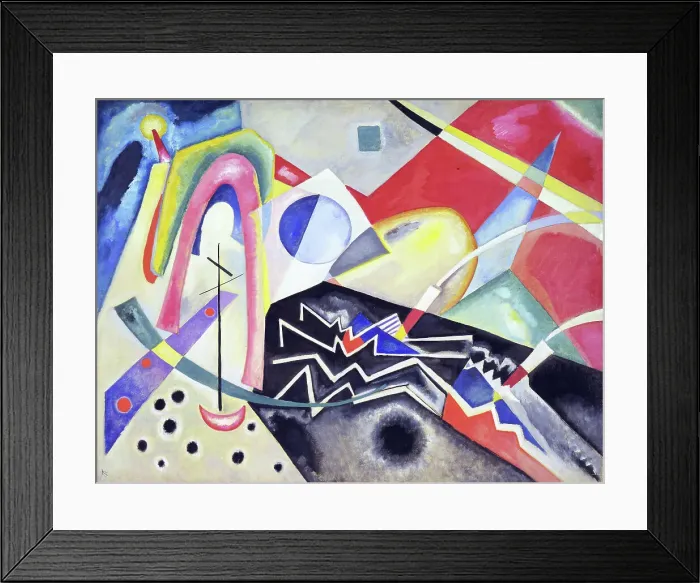 Framed Print : White Zig Zags, 1922. Creator: Kandinsky, Wassily Vasilyevich (1866-1944) Framed Print : White Zig Zags, 1922. Creator: Kandinsky, Wassily Vasilyevich (1866-1944)