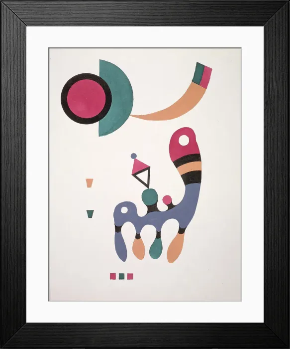 Framed Print : Composition, 1944. Creator: Kandinsky, Wassily Vasilyevich (1866-1944) Framed Print : Composition, 1944. Creator: Kandinsky, Wassily Vasilyevich (1866-1944)