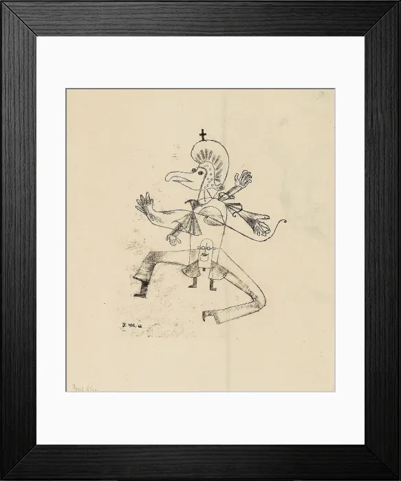 Framed Print : Narretei (Foolishness), 1922. Creator: Klee, Paul (1879-1940) Framed Print : Narretei (Foolishness), 1922. Creator: Klee, Paul (1879-1940)