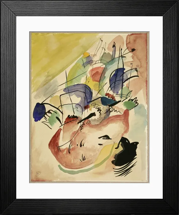 Framed Print : Study for Improvisation 31 (Sea Battle), 1913. Creator: Kandinsky, Wassily Vasilyevich (1866-1944) Framed Print : Study for Improvisation 31 (Sea Battle), 1913. Creator: Kandinsky, Wassily Vasilyevich (1866-1944)