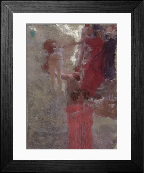 Framed Print : Compositional Sketch for Medicine, 1897-1898. Creator: Klimt, Gustav (1862-1918) Framed Print : Compositional Sketch for Medicine, 1897-1898. Creator: Klimt, Gustav (1862-1918)