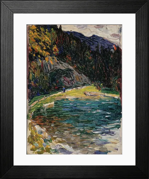 Framed Print : Kochel, Alte Kesselbergstrasse, 1902. Creator: Kandinsky, Wassily Vasilyevich (1866-1944) Framed Print : Kochel, Alte Kesselbergstrasse, 1902. Creator: Kandinsky, Wassily Vasilyevich (1866-1944)