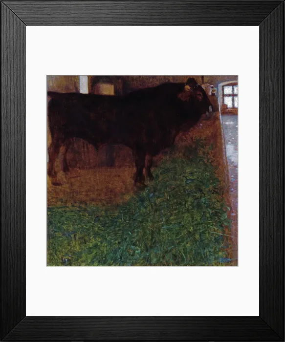 Framed Print : The Black Bull, 1900. Creator: Klimt, Gustav (1862-1918) Framed Print : The Black Bull, 1900. Creator: Klimt, Gustav (1862-1918)