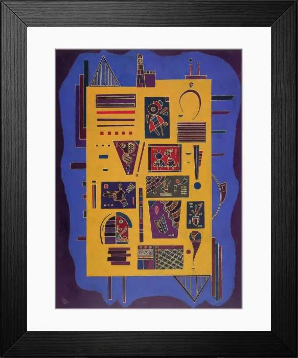 Framed Print : A conglomerate, 1943. Creator: Kandinsky, Wassily Vasilyevich (1866-1944) Framed Print : A conglomerate, 1943. Creator: Kandinsky, Wassily Vasilyevich (1866-1944)