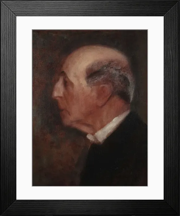 Framed Print : Portrait of an old man in profile (Count Traun?), 1896. Creator: Klimt, Gustav (1862-1918) Framed Print : Portrait of an old man in profile (Count Traun?), 1896. Creator: Klimt, Gustav (1862-1918)