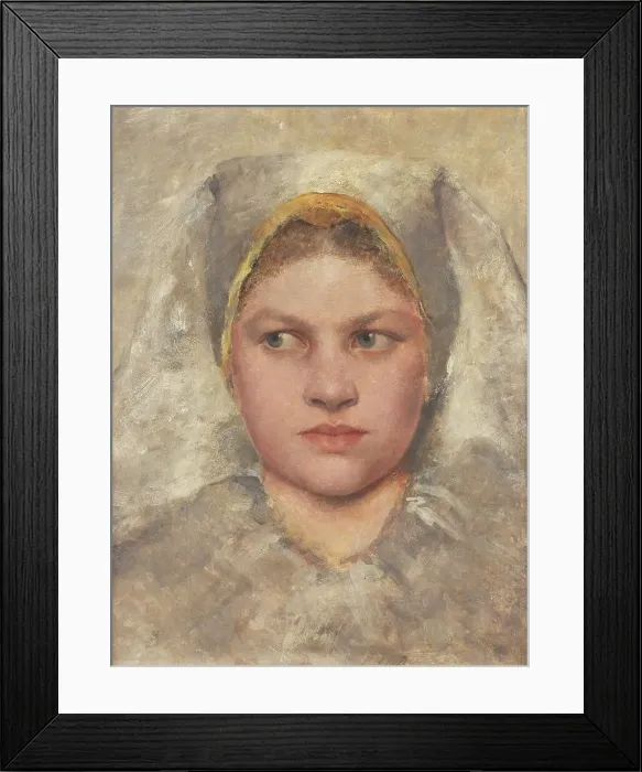 Framed Print : Study head of a Hanna woman, c1883. Creator: Klimt, Gustav (1862-1918) Framed Print : Study head of a Hanna woman, c1883. Creator: Klimt, Gustav (1862-1918)