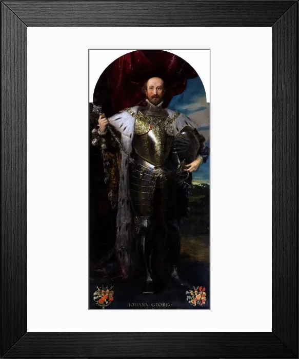 Framed Print : Portrait of Prince Johann Georg of Hohenzollern-Hechingen (1577-1623), 1883. Creator: Klimt, Gustav (1862-1918) Framed Print : Portrait of Prince Johann Georg of Hohenzollern-Hechingen (1577-1623), 1883. Creator: Klimt, Gustav (1862-1918)