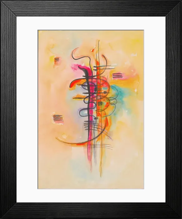 Framed Print : Watercolor N°325, 1928. Creator: Kandinsky, Wassily Vasilyevich (1866-1944) Framed Print : Watercolor N°325, 1928. Creator: Kandinsky, Wassily Vasilyevich (1866-1944)