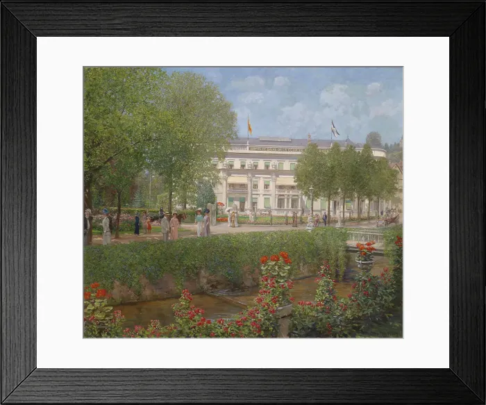 Framed Print : View of the Spa hotel in Baden-Baden, 1911. Creator: Koch, Otto Albert (1866-1921) Framed Print : View of the Spa hotel in Baden-Baden, 1911. Creator: Koch, Otto Albert (1866-1921)