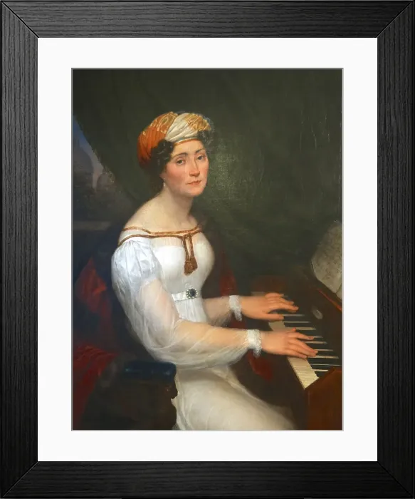Framed Print : Portrait of Maria Szymanowska (1789-1831), c1825. Creator: Kokular, Alexander (1793-1846) Framed Print : Portrait of Maria Szymanowska (1789-1831), c1825. Creator: Kokular, Alexander (1793-1846)