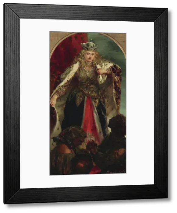 Framed Print : Borussia, 1868. Creator: Menzel, Adolph Friedrich, von (1815-1905)