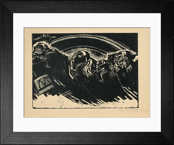 Framed Print : The volunteers, 1922-1923. Creator: Kollwitz, Käthe (1867-1945) Framed Print : The volunteers, 1922-1923. Creator: Kollwitz, Käthe (1867-1945)