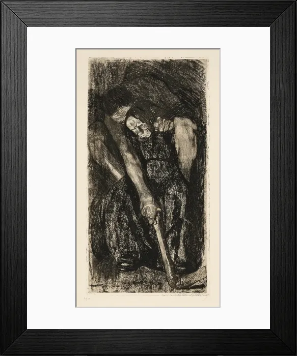 Framed Print : Inspiration, 1905. Creator: Kollwitz, Käthe (1867-1945) Framed Print : Inspiration, 1905. Creator: Kollwitz, Käthe (1867-1945)