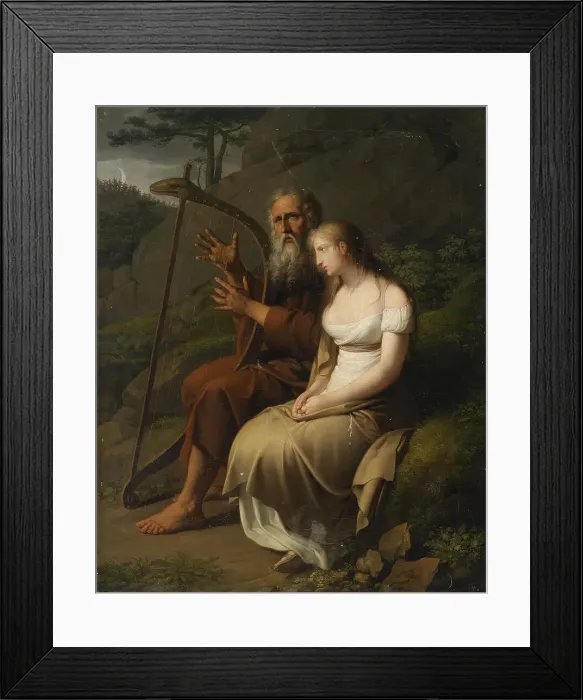 Framed Print : Ossian and Malvina, 1810. Creator: Krafft, Johann Peter (1780-1856) Framed Print : Ossian and Malvina, 1810. Creator: Krafft, Johann Peter (1780-1856)