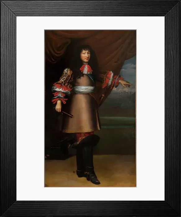 Framed Print : Portrait of Louis XIV, King of France (1638-1715), 1660. Creator: Mignard, Pierre, (after) Framed Print : Portrait of Louis XIV, King of France (1638-1715), 1660. Creator: Mignard, Pierre, (after)