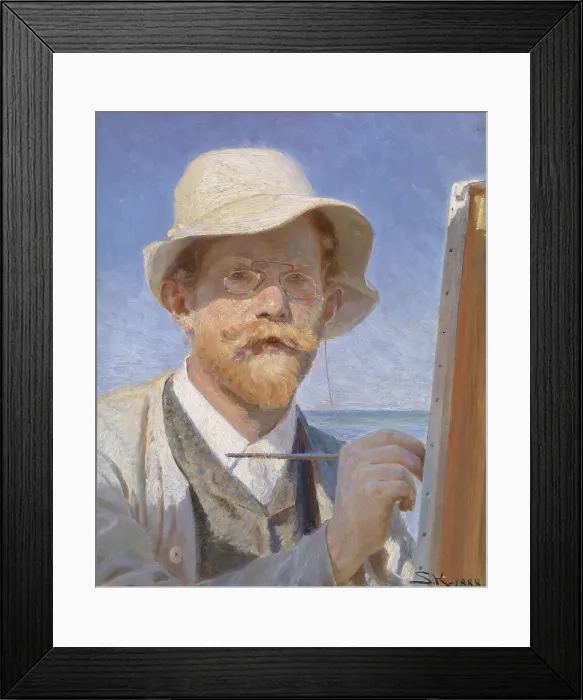 Framed Print : Self-portrait, 1888. Creator: Krøyer, Peder Severin (1851-1909) Framed Print : Self-portrait, 1888. Creator: Krøyer, Peder Severin (1851-1909)