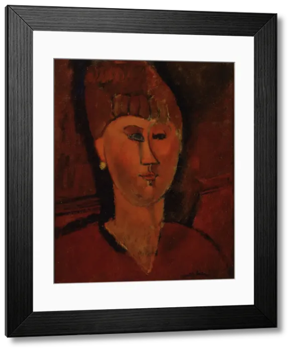 Framed Print : The Red-Headed Girl, 1915. Creator: Modigliani, Amedeo (1884-1920) Framed Print : The Red-Headed Girl, 1915. Creator: Modigliani, Amedeo (1884-1920)