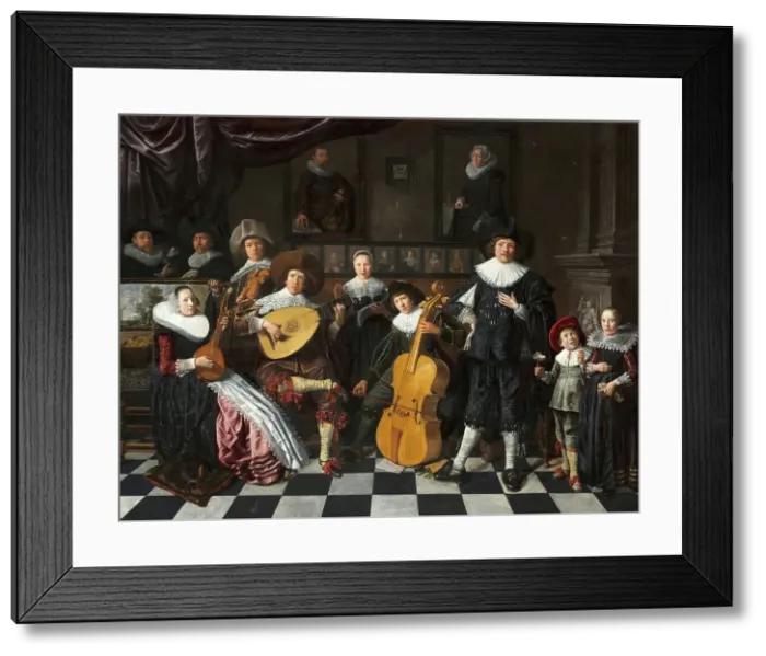 Framed Print : Self-Portrait with Family Members, 1630-1640. Creator: Molenaer, Jan Miense (c. 1610-1668) Framed Print : Self-Portrait with Family Members, 1630-1640. Creator: Molenaer, Jan Miense (c. 1610-1668)
