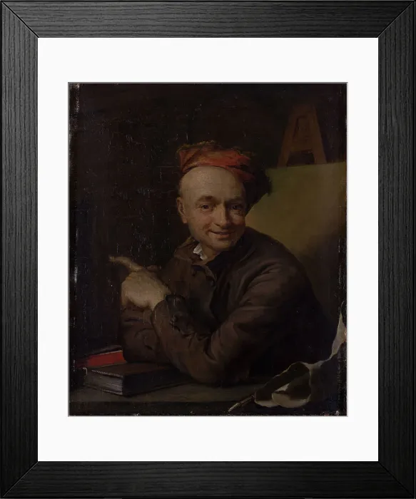 Framed Print : Self-portrait, c 1740. Creator: La Tour, Maurice Quentin de (1704-1788) Framed Print : Self-portrait, c 1740. Creator: La Tour, Maurice Quentin de (1704-1788)
