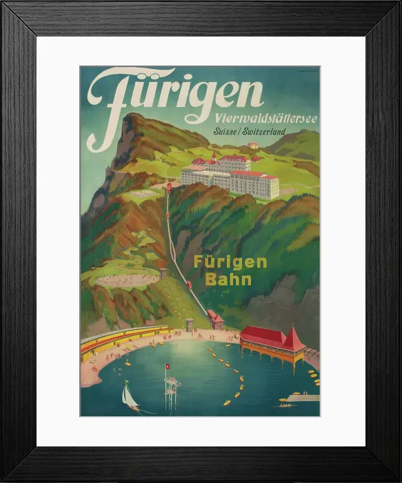 Framed Print : Fürigen. Vierwaldstättersee, 1943. Creator: Landolt, Otto (1889-1951) Framed Print : Fürigen. Vierwaldstättersee, 1943. Creator: Landolt, Otto (1889-1951)