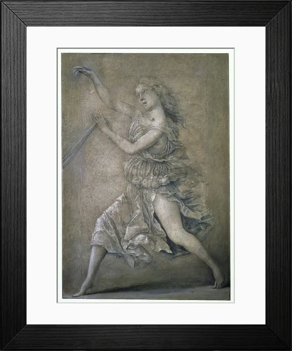 Framed Print : Dancing Muse, 1496-1498. Creator: Mantegna, Andrea (1431-1506) Framed Print : Dancing Muse, 1496-1498. Creator: Mantegna, Andrea (1431-1506)
