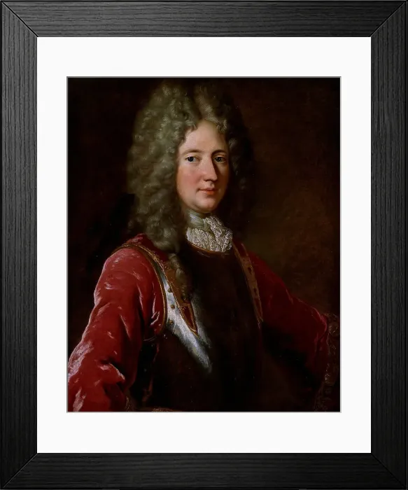 Framed Print : Self-portrait. Creator: Largillière, Nicolas, de (1656-1746) Framed Print : Self-portrait. Creator: Largillière, Nicolas, de (1656-1746)
