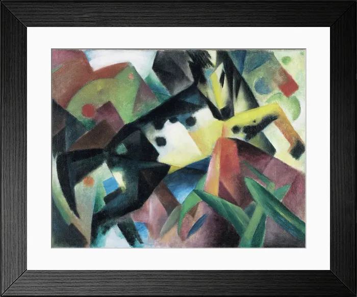 Framed Print : Jumping Horse, 1912. Creator: Marc, Franz (1880-1916) Framed Print : Jumping Horse, 1912. Creator: Marc, Franz (1880-1916)