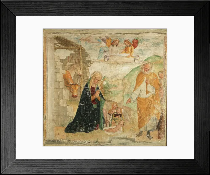 Framed Print : The Nativity of Christ, Between 1520 and 1535. Creator: Marinoni, Bernardino (active 1490-1530) Framed Print : The Nativity of Christ, Between 1520 and 1535. Creator: Marinoni, Bernardino (active 1490-1530)