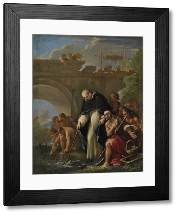 Framed Print : The Celebration Miracle of Saint Vincent Ferrer, Second Half of the 17th cen. Creator: Lauri, Filippo (1623-1694) Framed Print : The Celebration Miracle of Saint Vincent Ferrer, Second Half of the 17th cen. Creator: Lauri, Filippo (1623-1694)