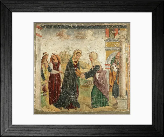 Framed Print : The Visitation, Between 1520 and 1535. Creator: Marinoni, Bernardino (active 1490-1530) Framed Print : The Visitation, Between 1520 and 1535. Creator: Marinoni, Bernardino (active 1490-1530)