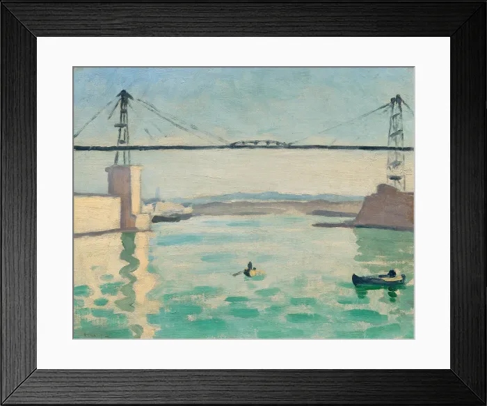 Framed Print : Marseille, le Pont transbordeur, c 1916. Creator: Marquet, Pierre-Albert (1875-1947) Framed Print : Marseille, le Pont transbordeur, c 1916. Creator: Marquet, Pierre-Albert (1875-1947)