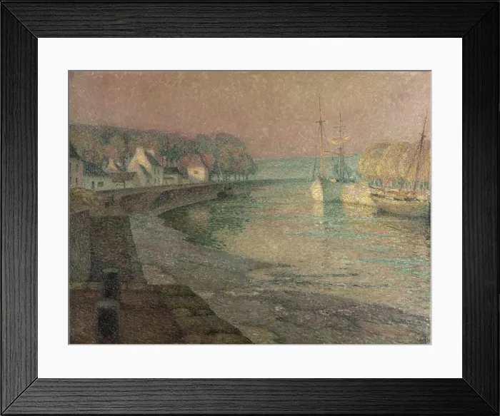 Framed Print : Le Port, Landerneau, 1914. Creator: Le Sidaner, Henri (1862-1939) Framed Print : Le Port, Landerneau, 1914. Creator: Le Sidaner, Henri (1862-1939)