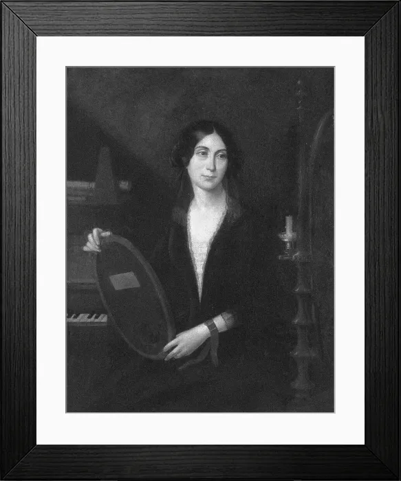 Framed Print : Portrait of Marceline Desbordes-Valmore (1786-1859). Creator: Ledru, Hilaire (1769-1840) Framed Print : Portrait of Marceline Desbordes-Valmore (1786-1859). Creator: Ledru, Hilaire (1769-1840)