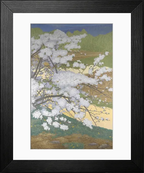 Framed Print : Cherry branch, 1910s. Creator: Lindh, Bror (1877-1941) Framed Print : Cherry branch, 1910s. Creator: Lindh, Bror (1877-1941)