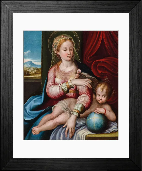 Framed Print : Madonna and Child. Creator: Longhi, Barbara (1552-c. 1638)