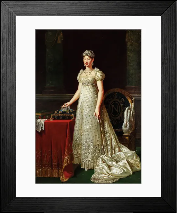 Framed Print : Portrait of the Empress Marie-Louise (1791-1847), 1812. Creator: Lefévre, Robert (1756-1830) Framed Print : Portrait of the Empress Marie-Louise (1791-1847), 1812. Creator: Lefévre, Robert (1756-1830)