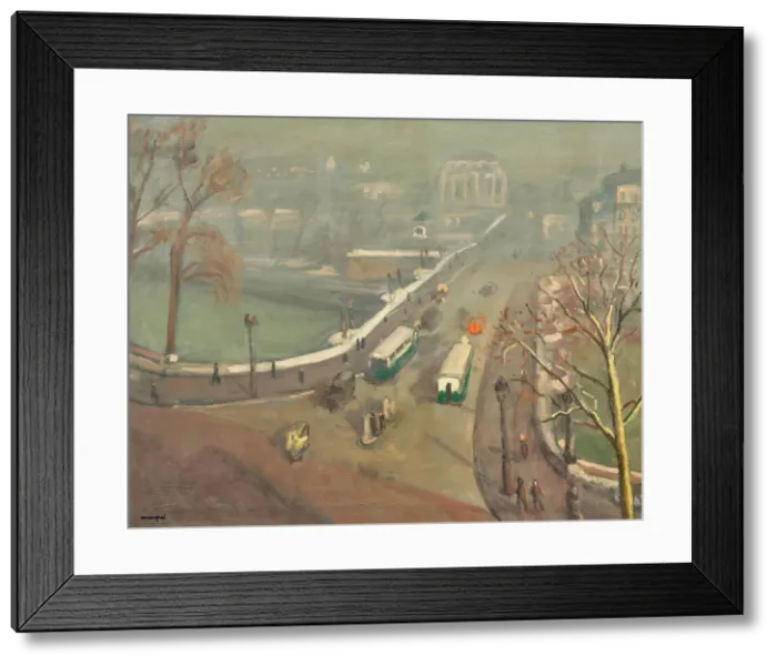 Framed Print : Pont Neuf, autumn mist, c1937. Creator: Marquet, Pierre-Albert (1875-1947) Framed Print : Pont Neuf, autumn mist, c1937. Creator: Marquet, Pierre-Albert (1875-1947)