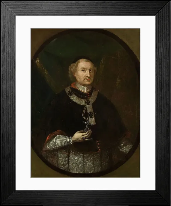 Framed Print : Portrait of Archbishop Imrich Esterházy, 1735. Creator: Master of Bratislava (active 1700-1750) Framed Print : Portrait of Archbishop Imrich Esterházy, 1735. Creator: Master of Bratislava (active 1700-1750)