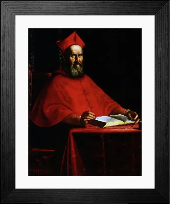 Framed Print : Portrait of Cardinal Domenico Toschi (1535-1620), c1604. Creator: Leoni, Ottavio Maria (1578-1630) Framed Print : Portrait of Cardinal Domenico Toschi (1535-1620), c1604. Creator: Leoni, Ottavio Maria (1578-1630)