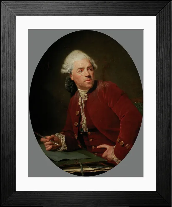 Framed Print : Self-portrait, c1777. Creator: Lépicié, Nicolas Bernard (1735-1784) Framed Print : Self-portrait, c1777. Creator: Lépicié, Nicolas Bernard (1735-1784)